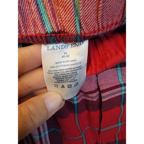 Men's Lands' End Flanna Pajama Pants XL - Picture 3 of 4
